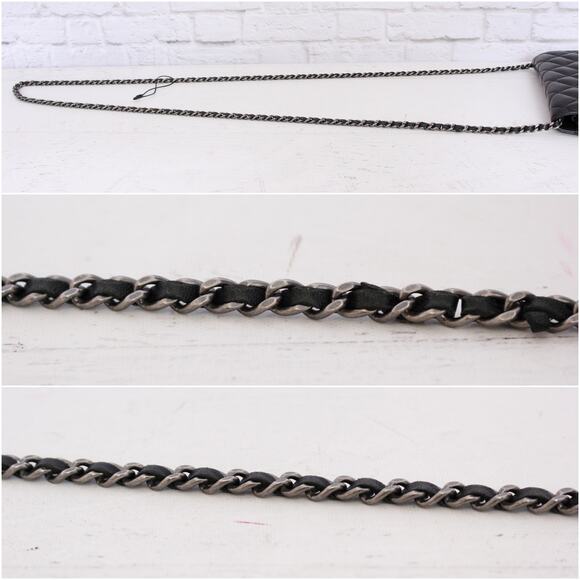 Chanel Wallet on Chain Black Lambskin Leather Purse A3960 - Picture 7 of 11